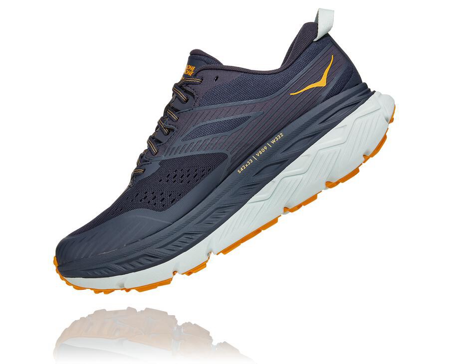 Tenis Trail Hoka One One Masculino Azul Marinho/Branco - Stinson Atr 6 - 865-JAMRIY